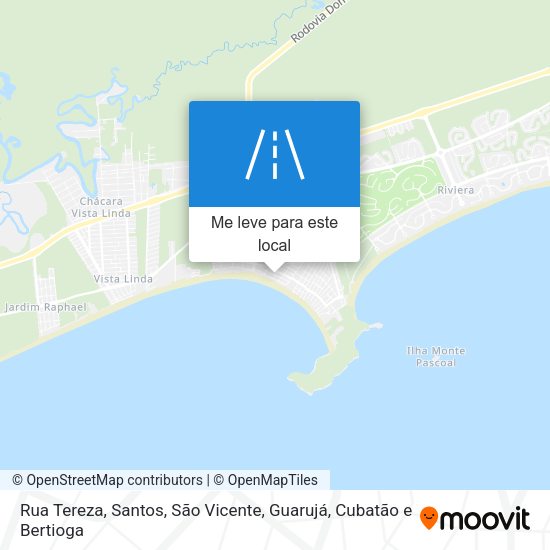 Rua Tereza mapa
