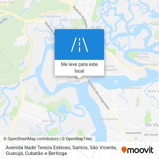 Avenida Nadir Tereza Esteves mapa