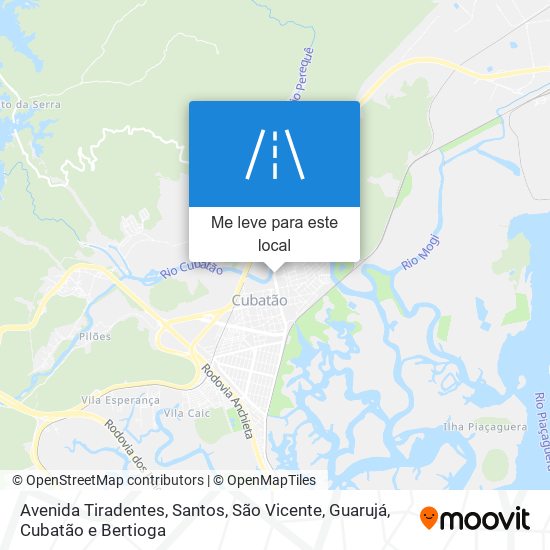 Avenida Tiradentes mapa