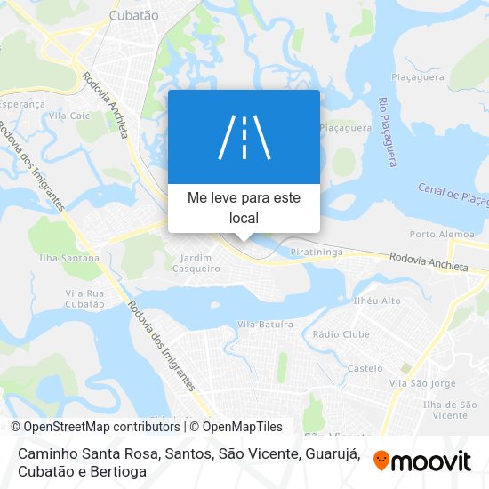 Caminho Santa Rosa mapa