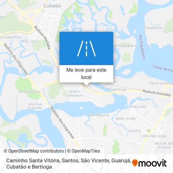 Caminho Santa Vitória mapa