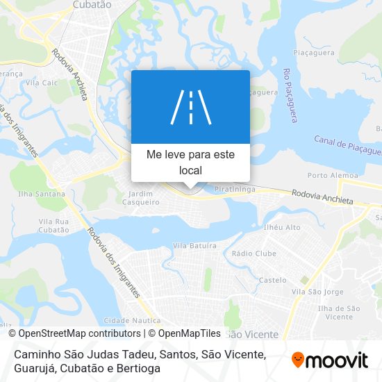 Caminho São Judas Tadeu mapa