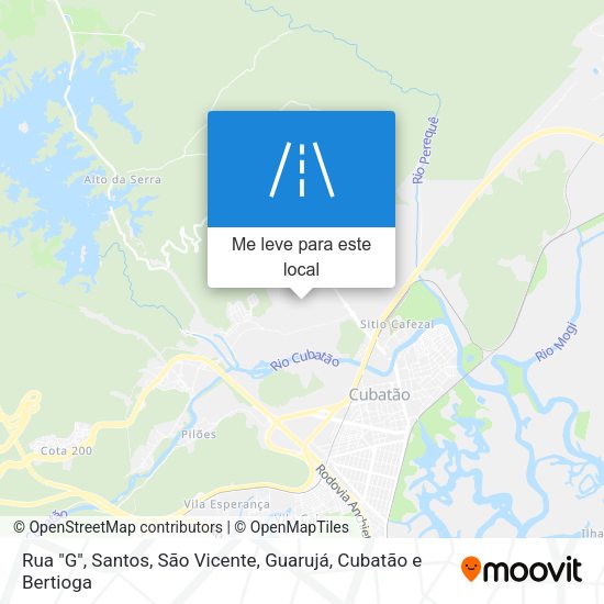 Rua "G" mapa