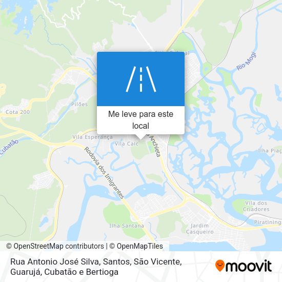 Rua Antonio José Silva mapa