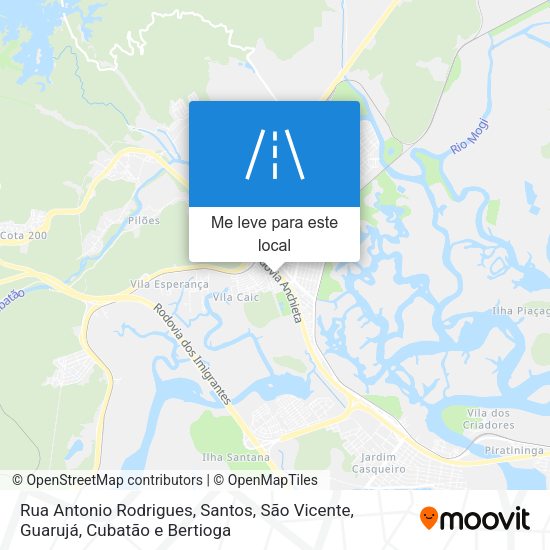 Rua Antonio Rodrigues mapa