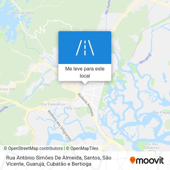 Rua Antônio Simões De Almeida mapa