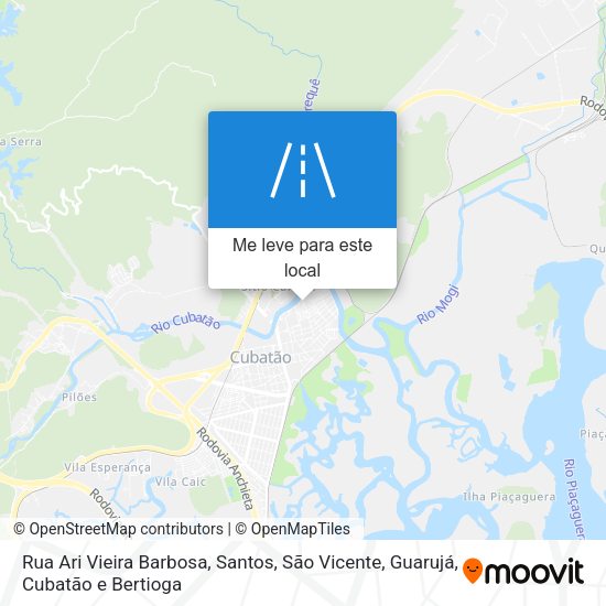 Rua Ari Vieira Barbosa mapa