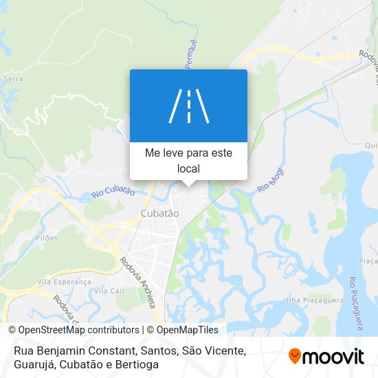 Rua Benjamin Constant mapa