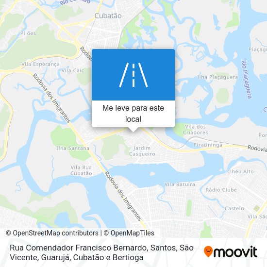 Rua Comendador Francisco Bernardo mapa