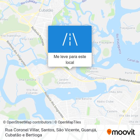 Rua Coronel Villar mapa