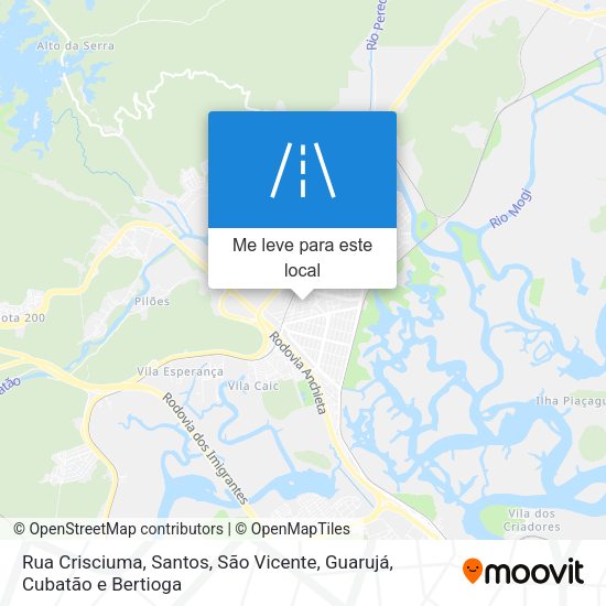 Rua Crisciuma mapa