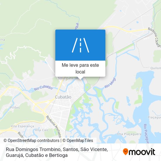 Rua Domingos Trombino mapa