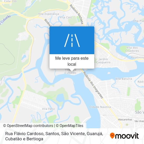 Rua Flávio Cardoso mapa
