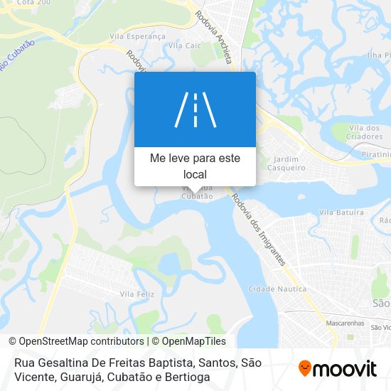 Rua Gesaltina De Freitas Baptista mapa