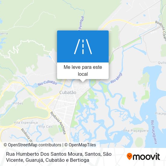 Rua Humberto Dos Santos Moura mapa
