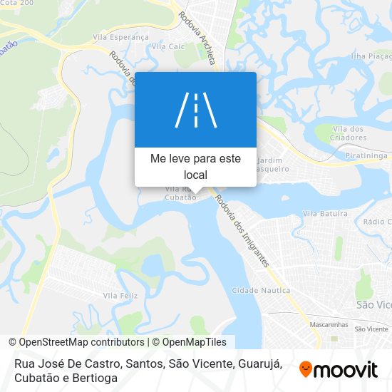 Rua José De Castro mapa