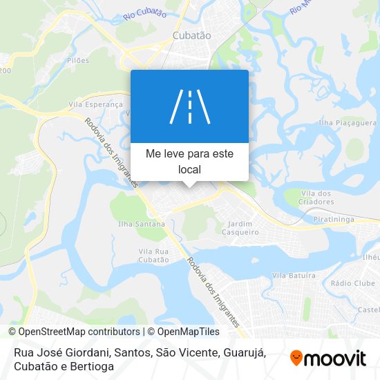 Rua José Giordani mapa