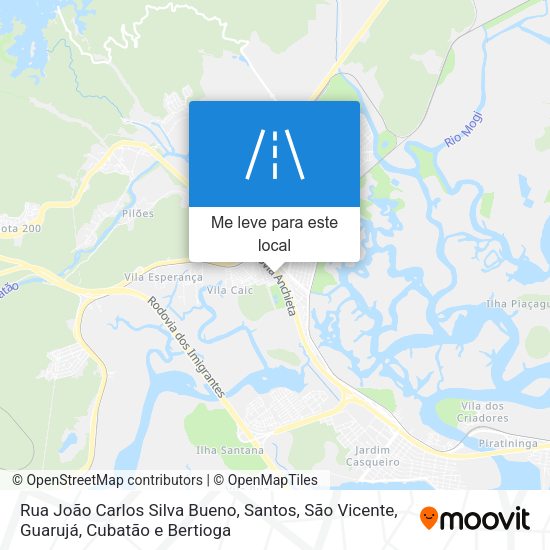Rua João Carlos Silva Bueno mapa