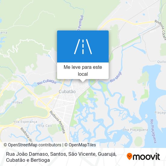 Rua João Damaso mapa