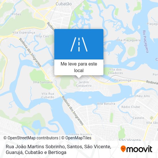 Rua João Martins Sobrinho mapa