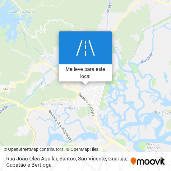 Rua João Oléa Aguilar mapa