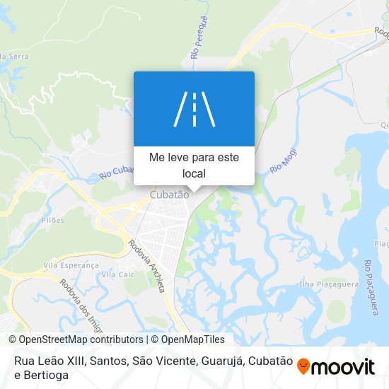 Rua Leão XIII mapa