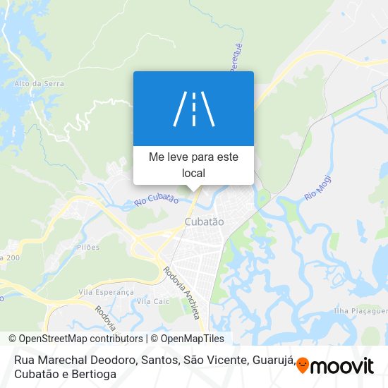 Rua Marechal Deodoro mapa