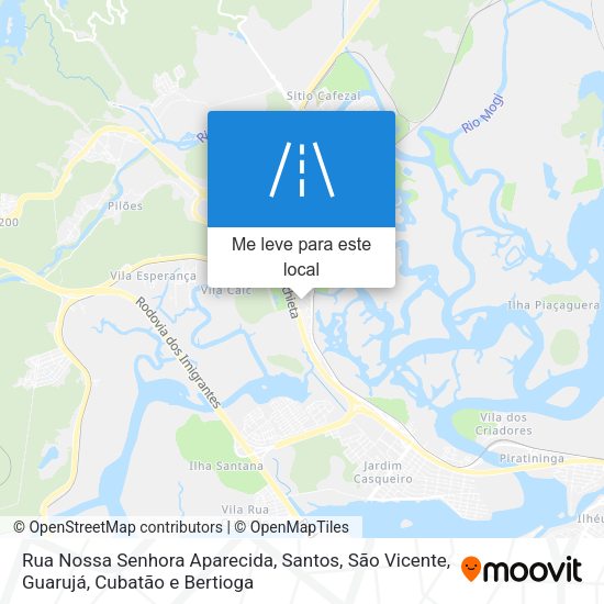 Rua Nossa Senhora Aparecida mapa