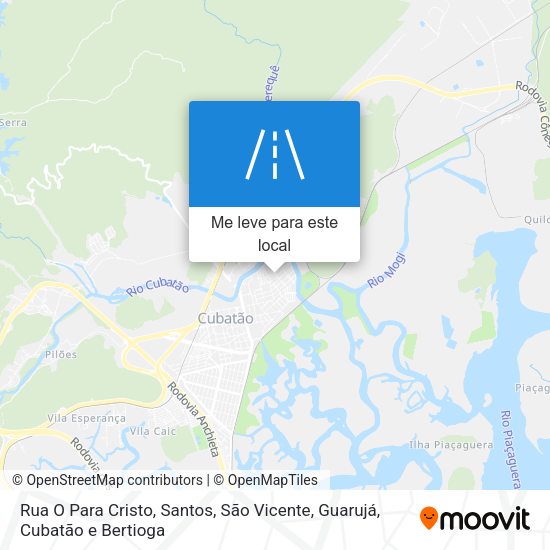 Rua O Para Cristo mapa
