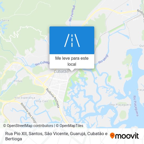 Rua Pio XII mapa
