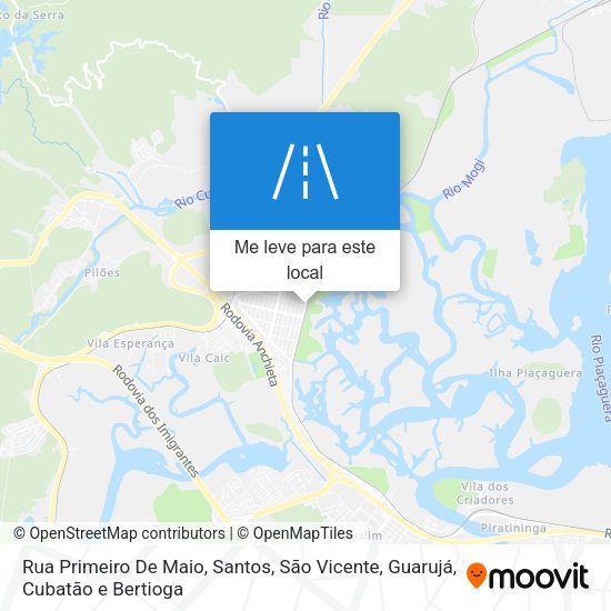 Rua Primeiro De Maio mapa