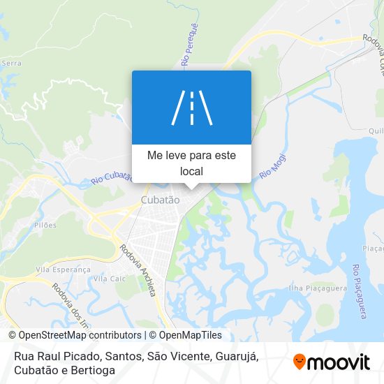 Rua Raul Picado mapa