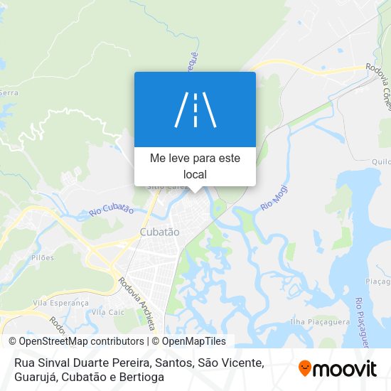 Rua Sinval Duarte Pereira mapa