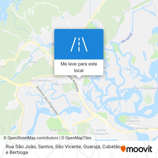 Rua São João mapa