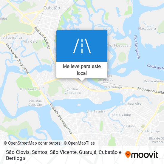 São Clovis mapa