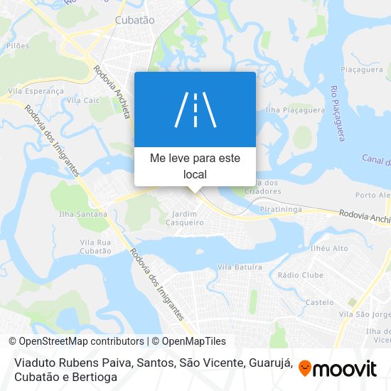 Viaduto Rubens Paiva mapa