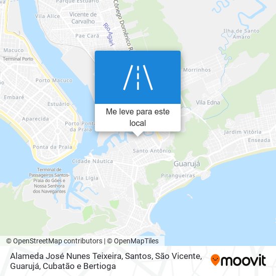 Alameda José Nunes Teixeira mapa