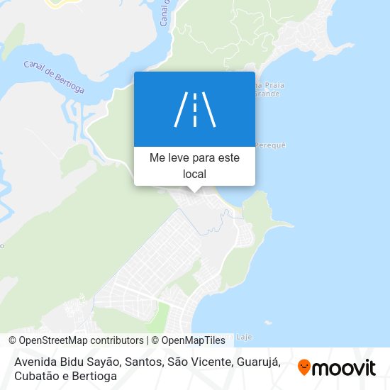 Avenida Bidu Sayão mapa