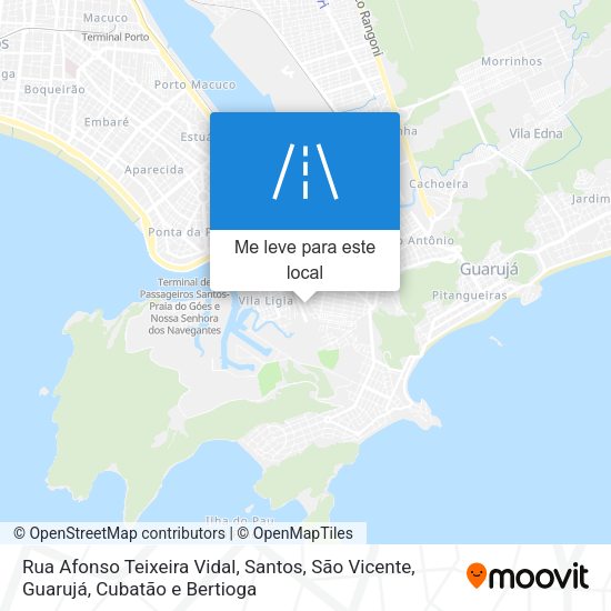 Rua Afonso Teixeira Vidal mapa