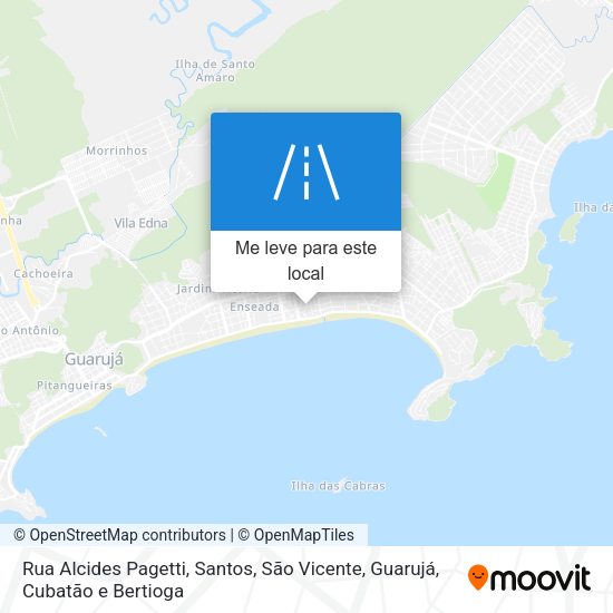 Rua Alcides Pagetti mapa
