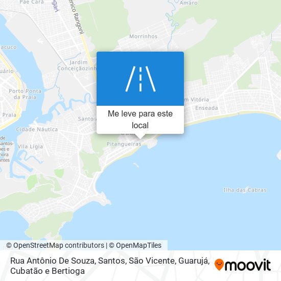 Rua Antônio De Souza mapa