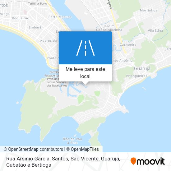 Rua Arsinio Garcia mapa