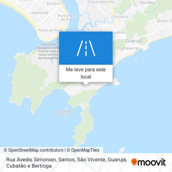 Rua Avedis Simonian mapa