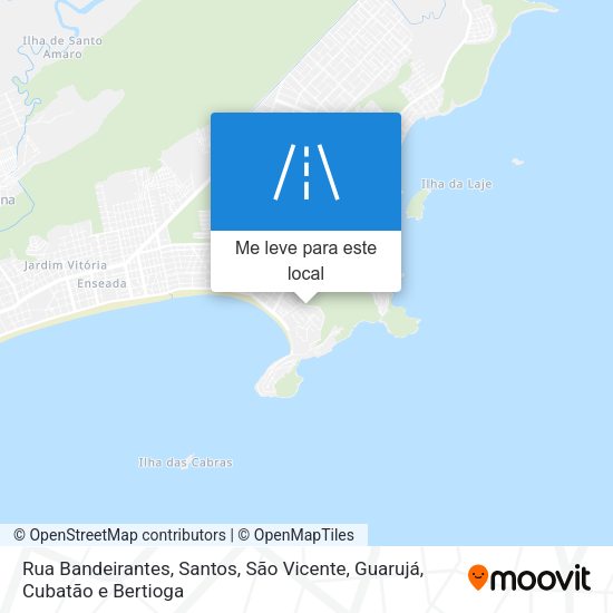 Rua Bandeirantes mapa