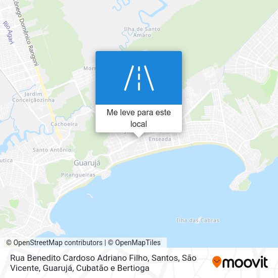 Rua Benedito Cardoso Adriano Filho mapa