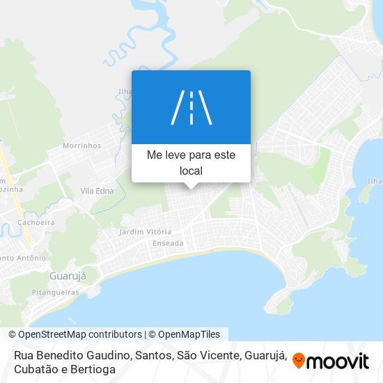 Rua Benedito Gaudino mapa