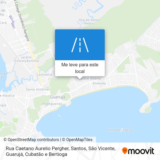Rua Caetano Aurelio Pergher mapa