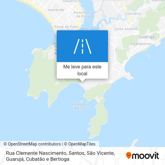 Rua Clemente Nascimento mapa