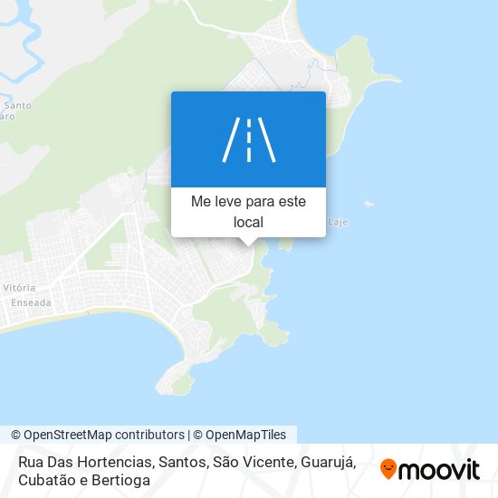 Rua Das Hortencias mapa