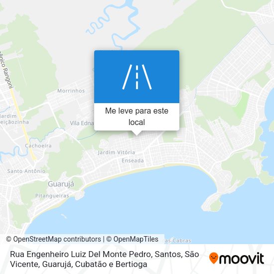 Rua Engenheiro Luiz Del Monte Pedro mapa